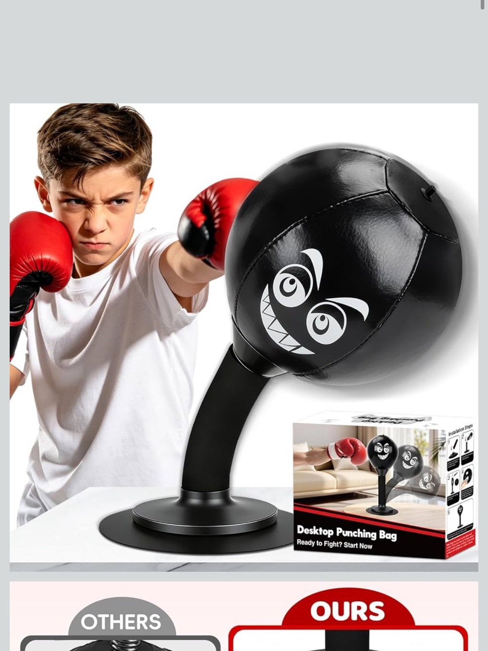 Brand new Desktop Punching Bag - Black
